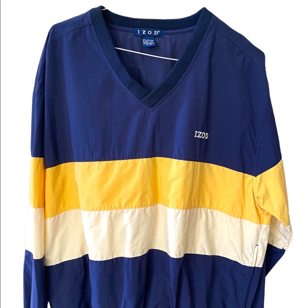 Striped IZOD Retro Wind Breaker